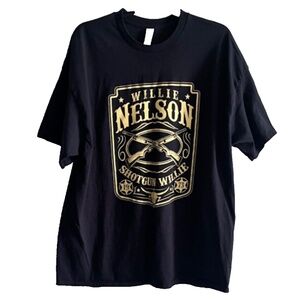 Men's Willie Nelson Shotgun Willie Short Sleeve Cotton T-Shirt Size XXL